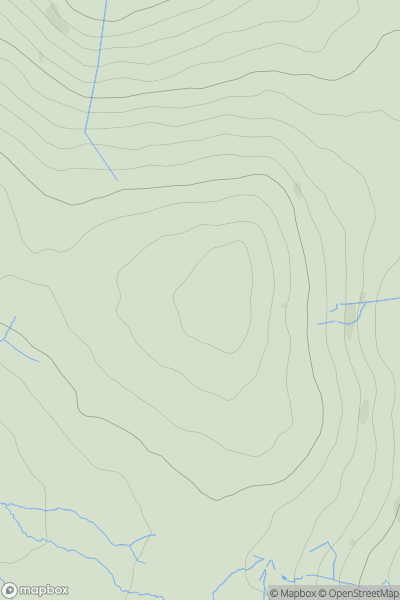 Thumbnail image for Cnwc yr Hydd showing contour plot for surrounding peak