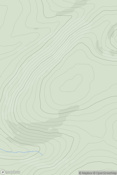 Thumbnail image for Llathige showing contour plot for surrounding peak