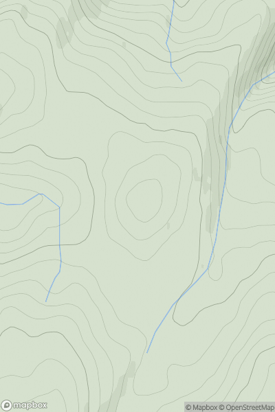 Thumbnail image for Moel Gors Goch showing contour plot for surrounding peak