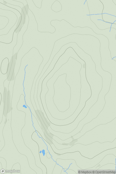 Thumbnail image for Lan Ystenu showing contour plot for surrounding peak