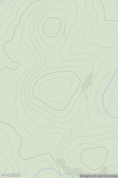 Thumbnail image for Bryn-bedwyn showing contour plot for surrounding peak