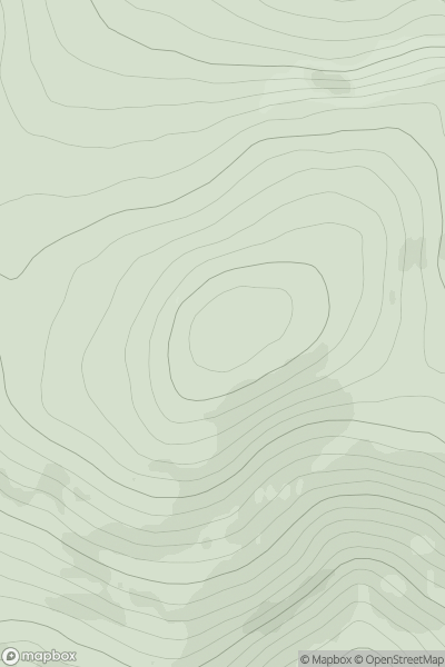 Thumbnail image for Lord Arthur's Hill showing contour plot for surrounding peak