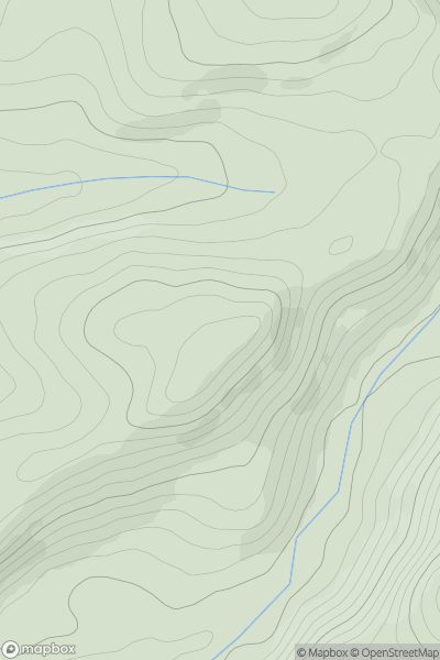 Thumbnail image for Allt Troed-rhiw-gelli-fawr showing contour plot for surrounding peak