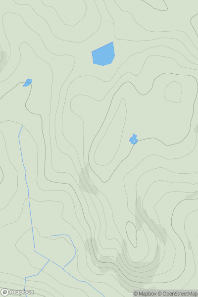 Thumbnail image for Banc Penygwernydd showing contour plot for surrounding peak