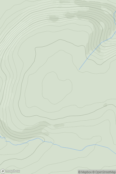 Thumbnail image for Gorn Hill showing contour plot for surrounding peak