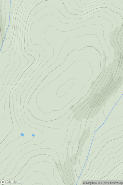 Thumbnail image for Pen yr Esgair showing contour plot for surrounding peak