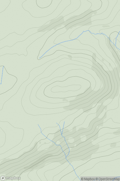 Thumbnail image for Manafon-llys showing contour plot for surrounding peak