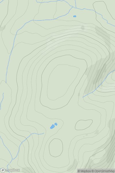 Thumbnail image for Caeo Hill showing contour plot for surrounding peak