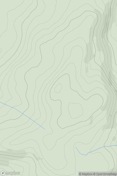 Thumbnail image for Town Hill showing contour plot for surrounding peak