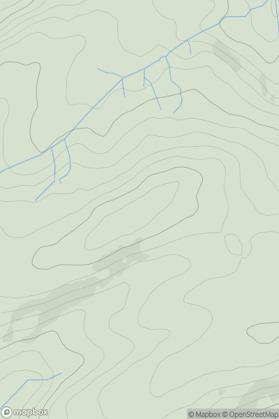 Thumbnail image for Pen Ty-bwnc showing contour plot for surrounding peak