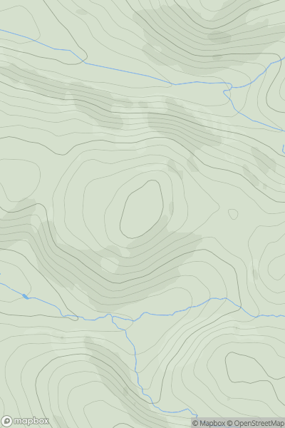 Thumbnail image for Moel Golomen showing contour plot for surrounding peak