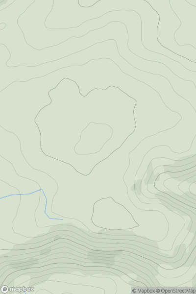 Thumbnail image for Banc Pantypistyll showing contour plot for surrounding peak
