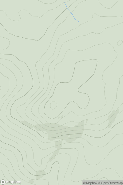 Thumbnail image for Goetre Hill showing contour plot for surrounding peak