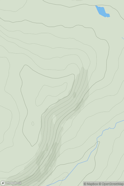Thumbnail image for Pen y Cefn showing contour plot for surrounding peak
