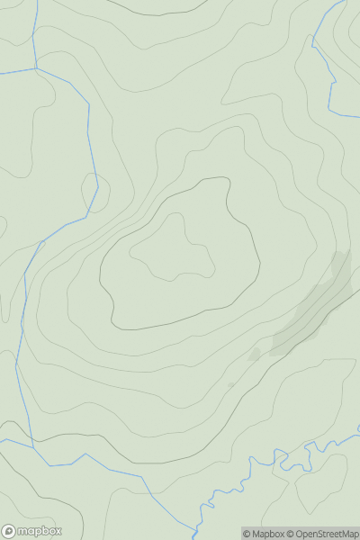 Thumbnail image for Sign Hill showing contour plot for surrounding peak