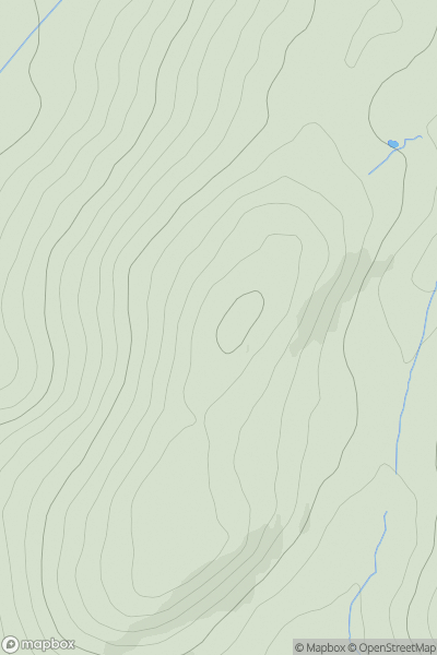 Thumbnail image for Maesglas showing contour plot for surrounding peak