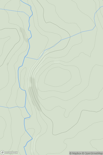 Thumbnail image for Cwmfaerdy showing contour plot for surrounding peak
