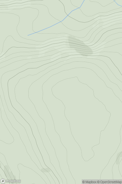 Thumbnail image for Pen Blaen-Goleu showing contour plot for surrounding peak