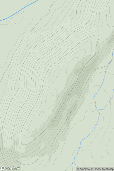 Thumbnail image for Fforest SW Top showing contour plot for surrounding peak
