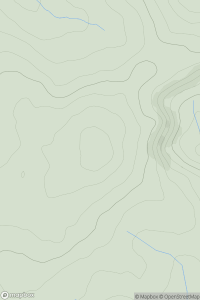 Thumbnail image for Pen Moel Dihewyd showing contour plot for surrounding peak