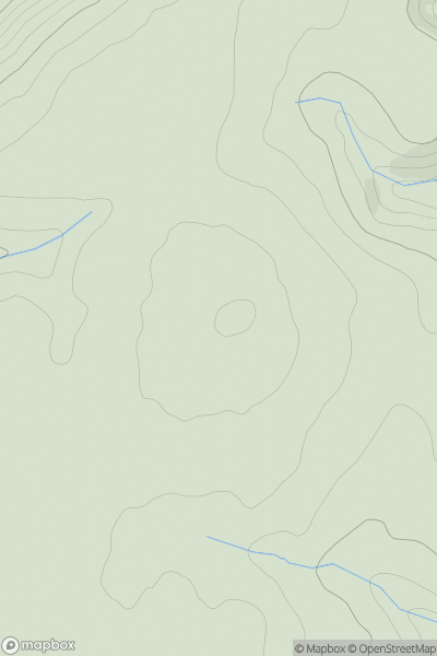 Thumbnail image for Crug-y-rhyd-hir showing contour plot for surrounding peak