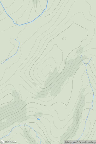 Thumbnail image for Banc Cae-glas showing contour plot for surrounding peak
