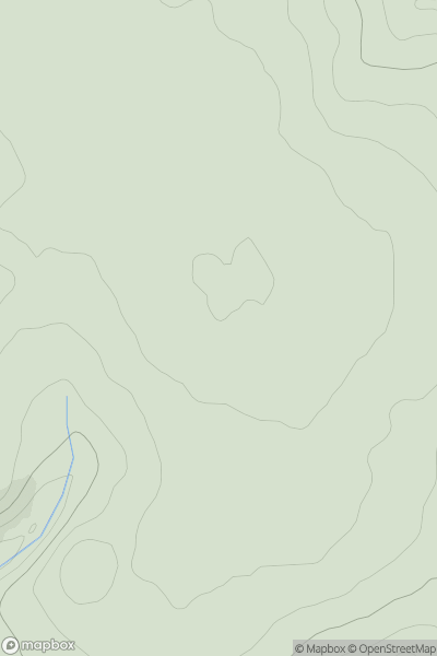 Thumbnail image for Pen Blaen-cribor showing contour plot for surrounding peak