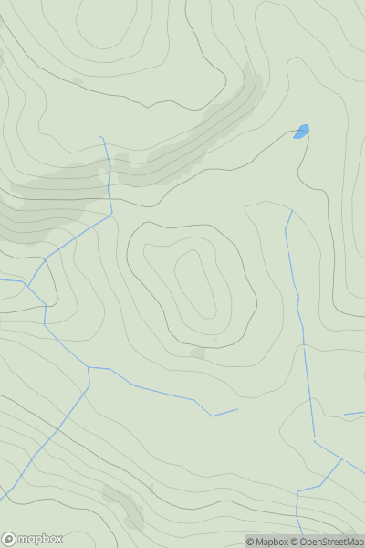 Thumbnail image for Banc Lletysynod showing contour plot for surrounding peak
