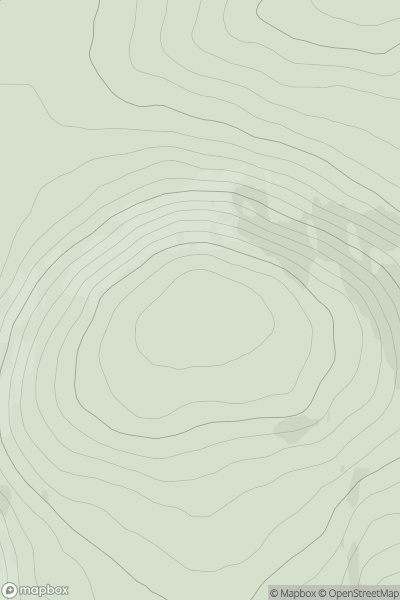 Thumbnail image for Hill of Tillymorgan showing contour plot for surrounding peak