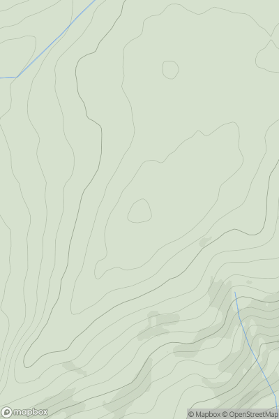 Thumbnail image for Penfancwnlle showing contour plot for surrounding peak