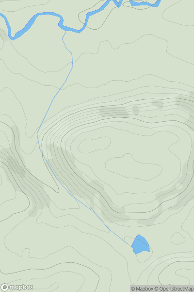 Thumbnail image for Park Bank Wood showing contour plot for surrounding peak