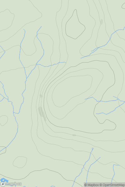 Thumbnail image for Penrhiwgoch showing contour plot for surrounding peak