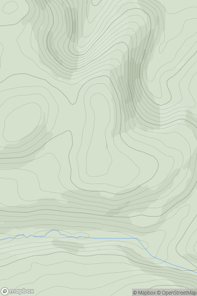 Thumbnail image for Bryn-Einon showing contour plot for surrounding peak