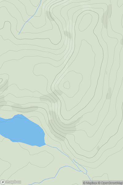 Thumbnail image for Penycastell showing contour plot for surrounding peak