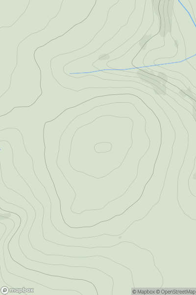 Thumbnail image for Moel y Mor showing contour plot for surrounding peak