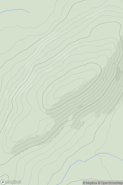 Thumbnail image for Cefn Carnedd showing contour plot for surrounding peak