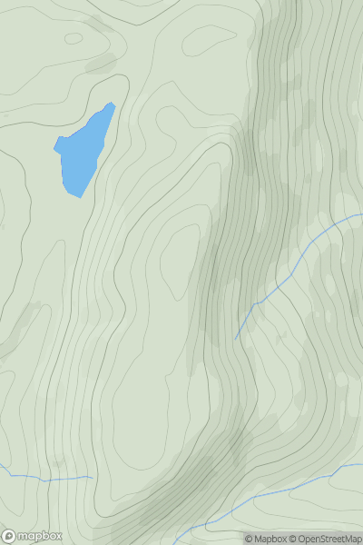 Thumbnail image for Ffridd Rhiwlwyfen showing contour plot for surrounding peak