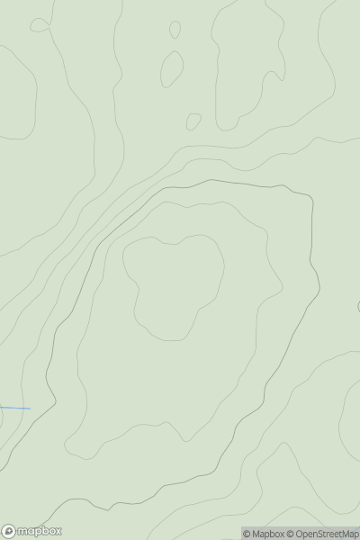 Thumbnail image for Poultry Farm Hill showing contour plot for surrounding peak