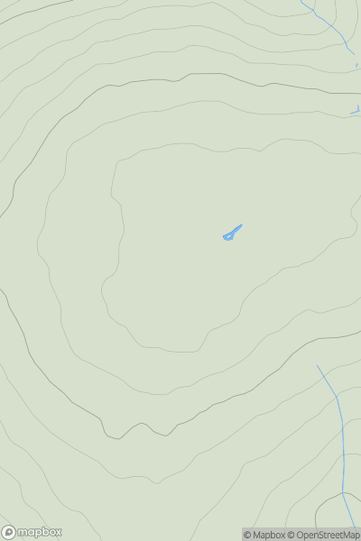 Thumbnail image for Gernos Mountain showing contour plot for surrounding peak