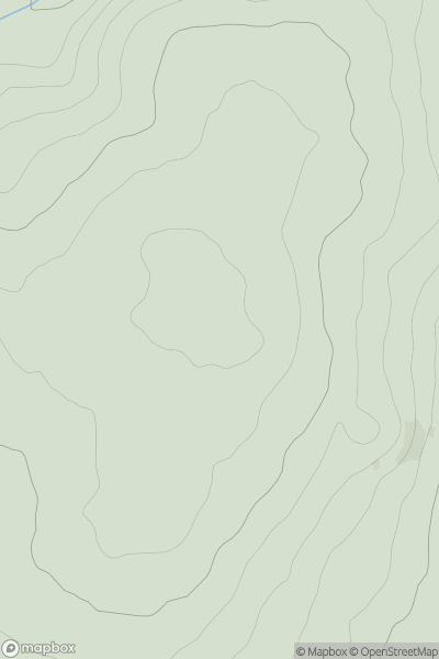 Thumbnail image for Pen Tygrug-uchaf showing contour plot for surrounding peak