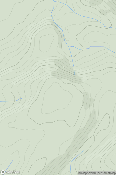 Thumbnail image for Moel y Sant showing contour plot for surrounding peak