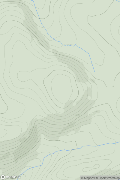 Thumbnail image for Gwern-y-Bwlch showing contour plot for surrounding peak