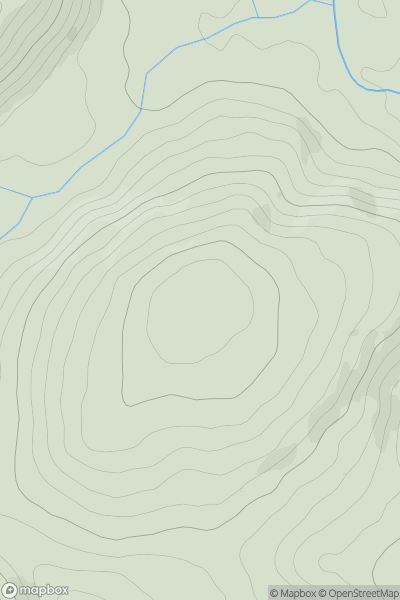 Thumbnail image for Penarth showing contour plot for surrounding peak
