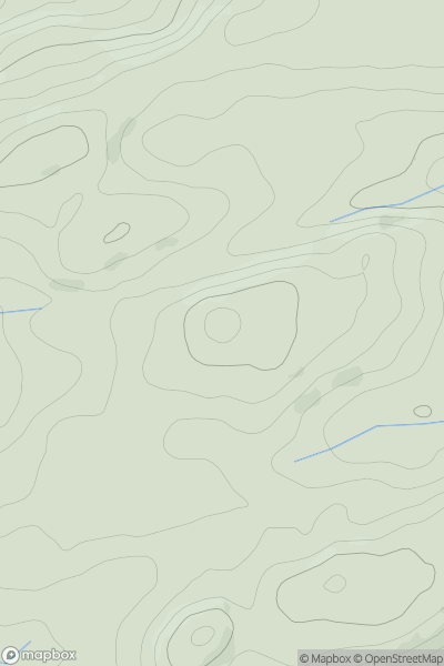 Thumbnail image for Pen Pant-mawr showing contour plot for surrounding peak