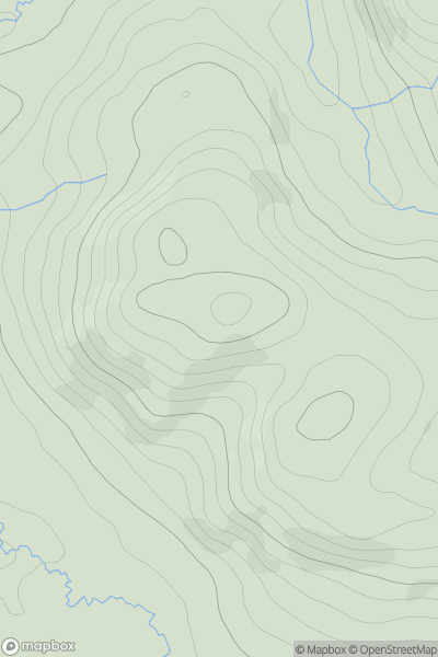 Thumbnail image for Fron Hydan showing contour plot for surrounding peak