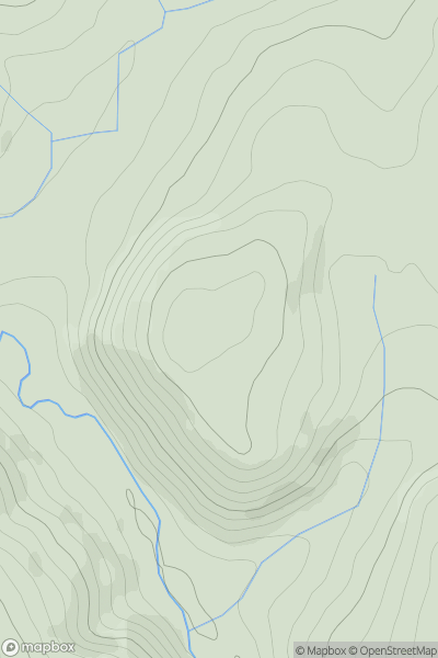Thumbnail image for Bryndafydd showing contour plot for surrounding peak