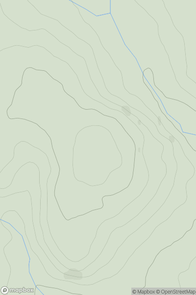 Thumbnail image for Penrhiw showing contour plot for surrounding peak
