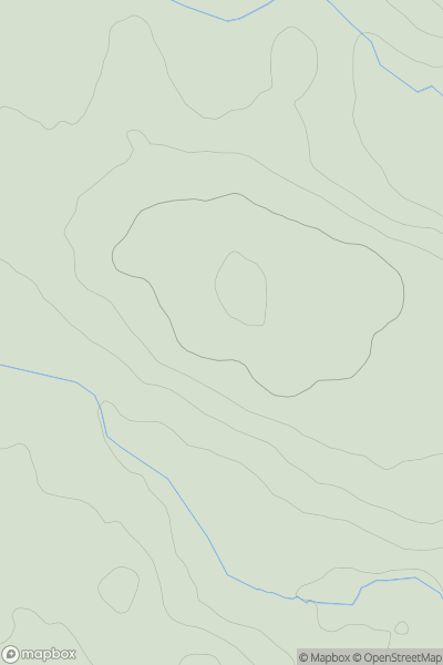 Thumbnail image for Esgair-maen-fach showing contour plot for surrounding peak