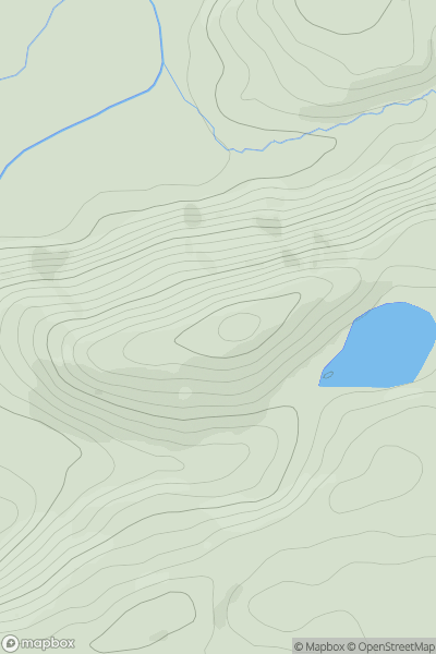 Thumbnail image for Broniarth Hill showing contour plot for surrounding peak