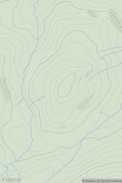 Thumbnail image for Pen-yr-herber showing contour plot for surrounding peak